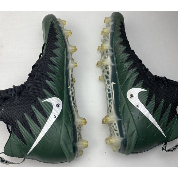 nike alpha menace mens size 13.5 mid cleat green / white - Picture 7 of 12